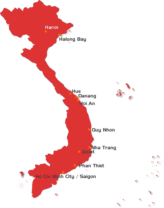 Thailand Golf Map